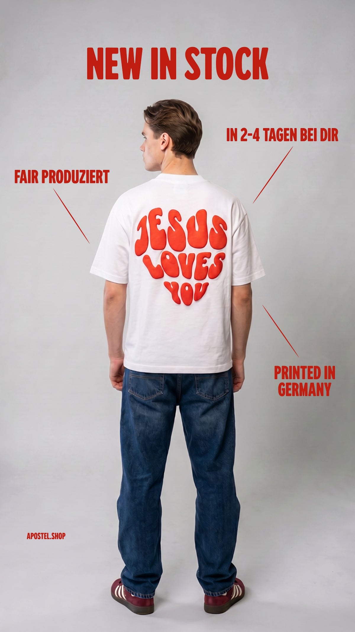 JESUS LOVES YOU - Oversized Shirt
