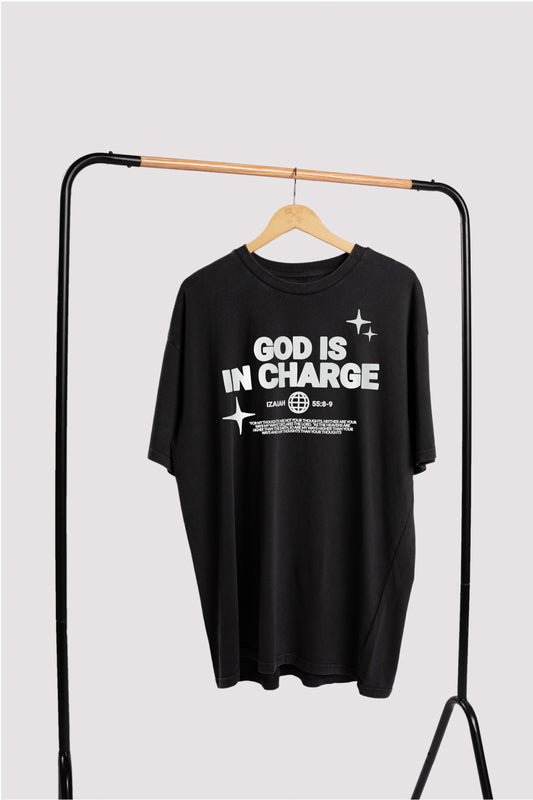 God is in Charge - Oversized Shirt