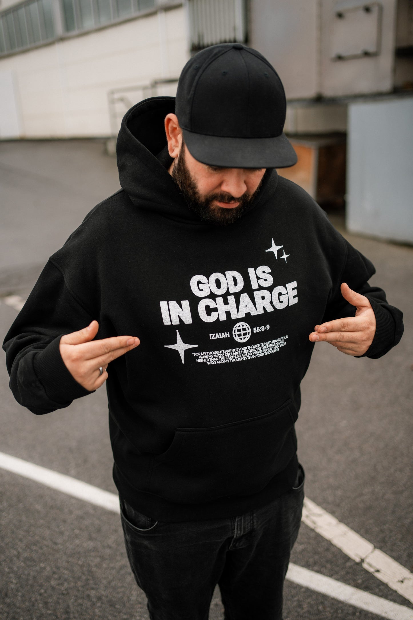 God is in Charge - Oversized Hoodie