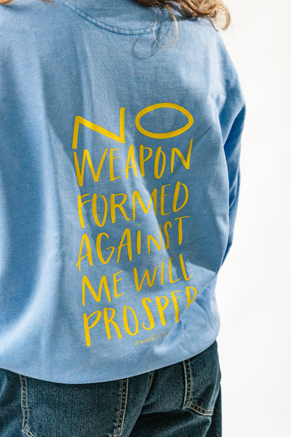 NO WEAPON WAHES BLUE – Sweater