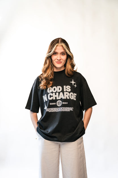 GOD IS IN CHARGE - Oversized Shirt