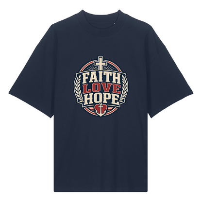 FAITH LOVE HOPE - Oversized Shirt