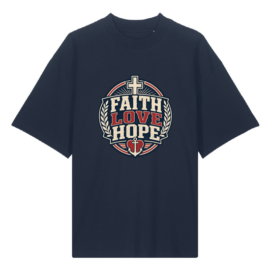 FAITH LOVE HOPE - Oversized Shirt