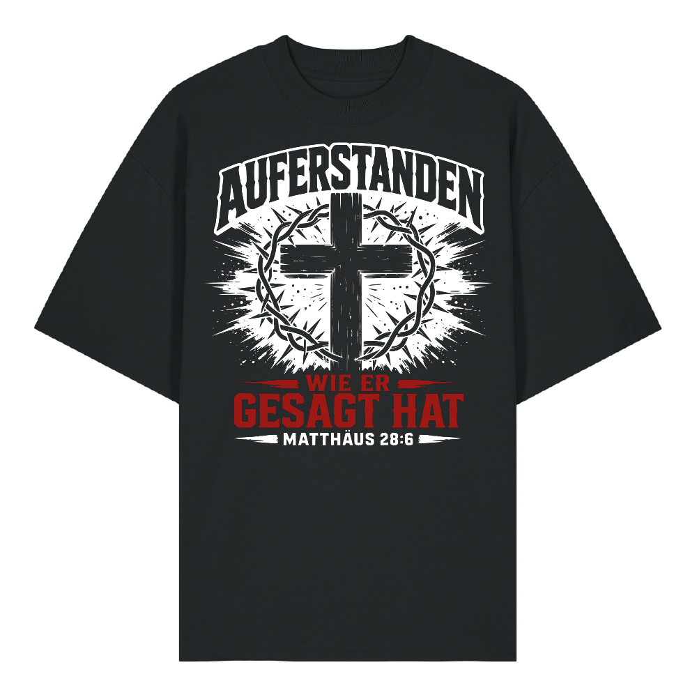 AUFERSTANDEN SCHWARZ - Oversized Shirt