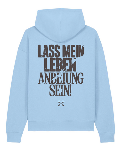 ANBETUNG DUNKLER PRINT - Hoodie Regular