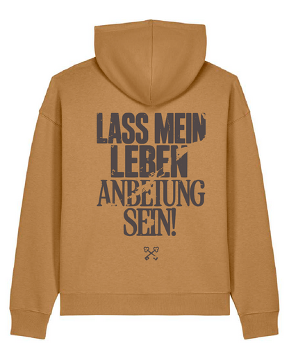 ANBETUNG DUNKLER PRINT - Hoodie Regular