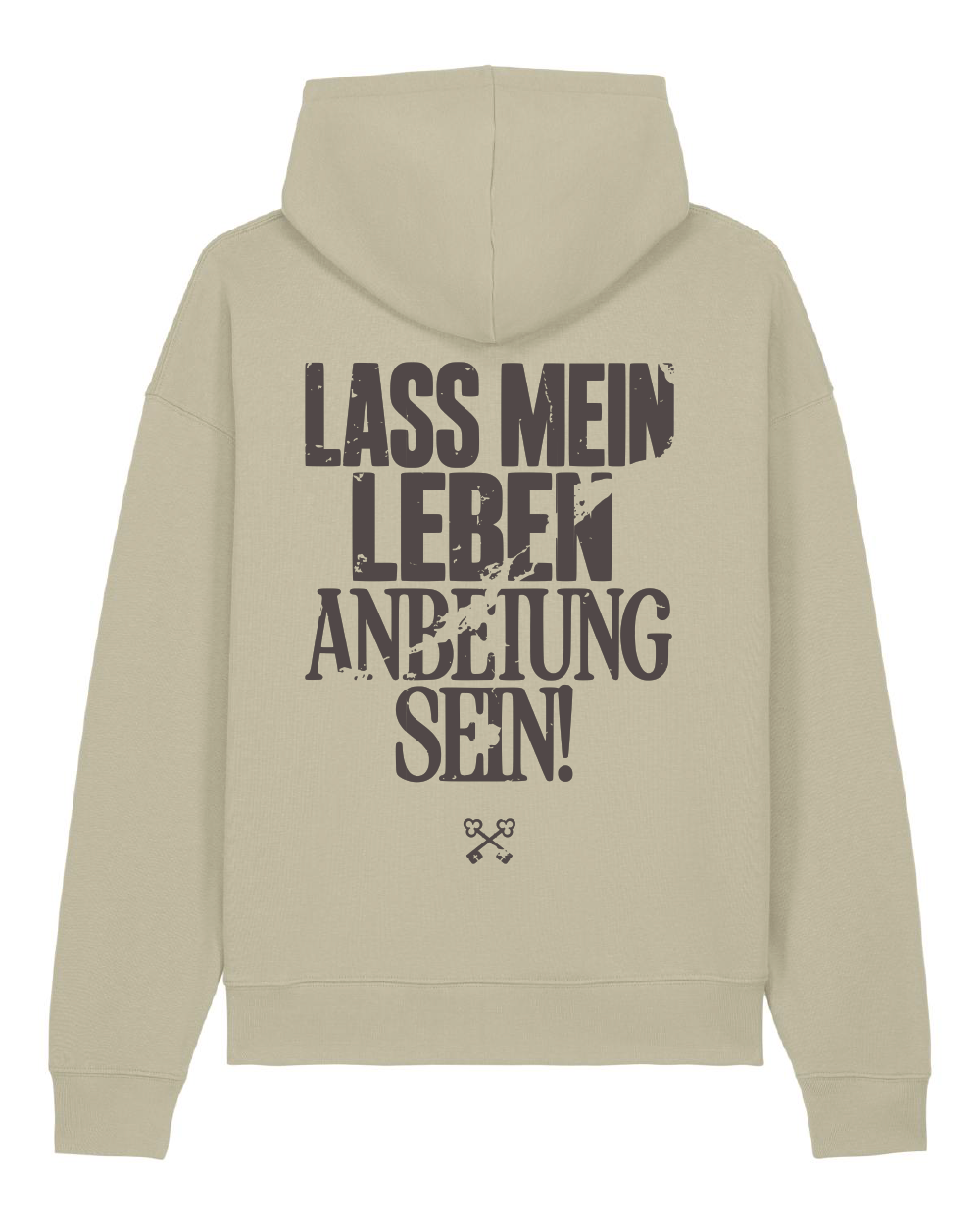 ANBETUNG DUNKLER PRINT - Hoodie Regular
