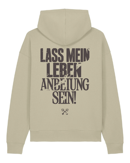ANBETUNG DUNKLER PRINT - Hoodie Regular