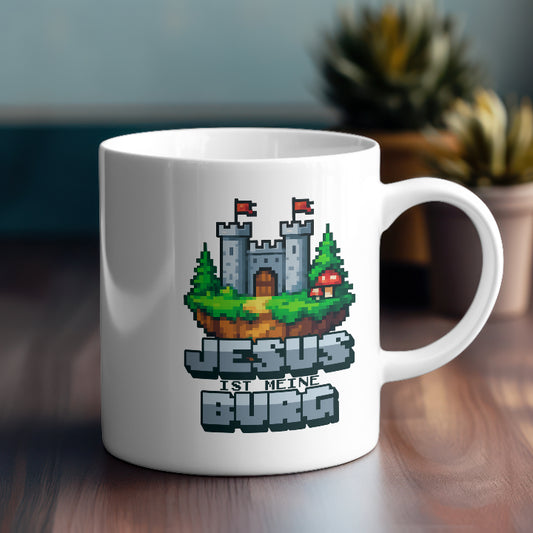JESUS IST MEINE BURG - TASSE