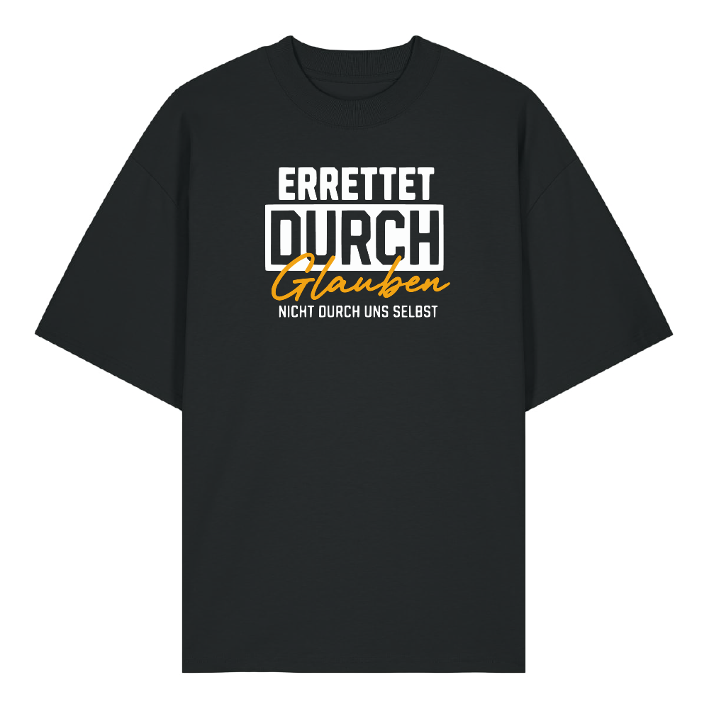 ERRETET DURCH GLAUBEN - Oversized Shirt