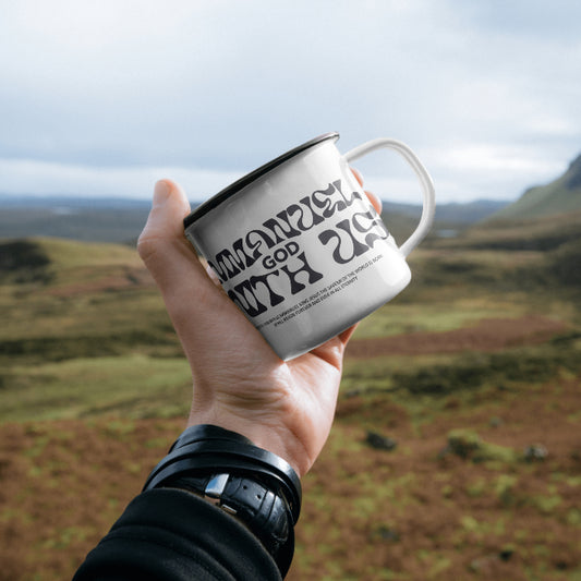 IMMANUEL - Emaille Tasse