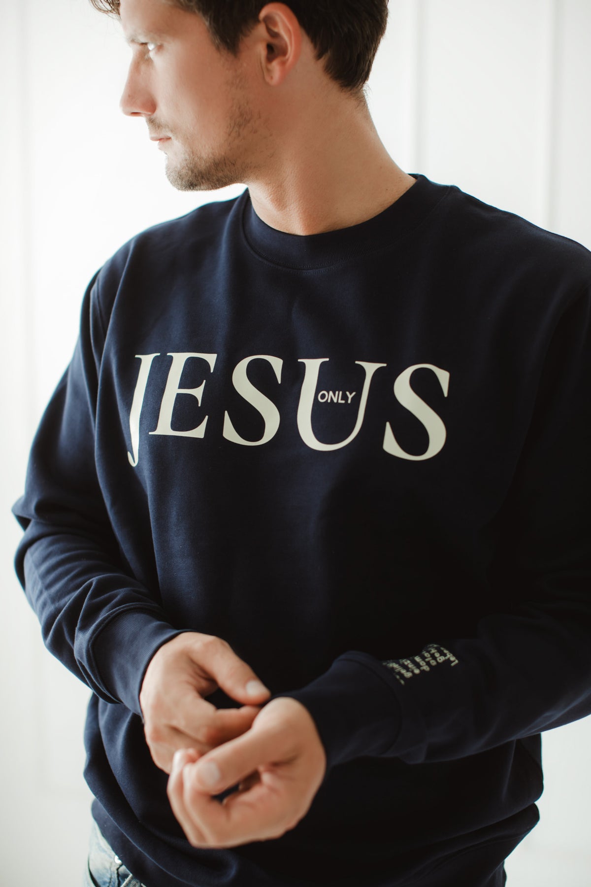 Only Jesus - Sweater FRENCH NAVY