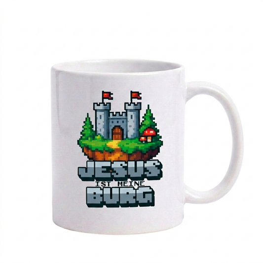 JESUS IST MEINE BURG - TASSE