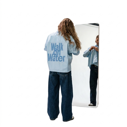 WALK ON WATER - Boxy Damen Hemd