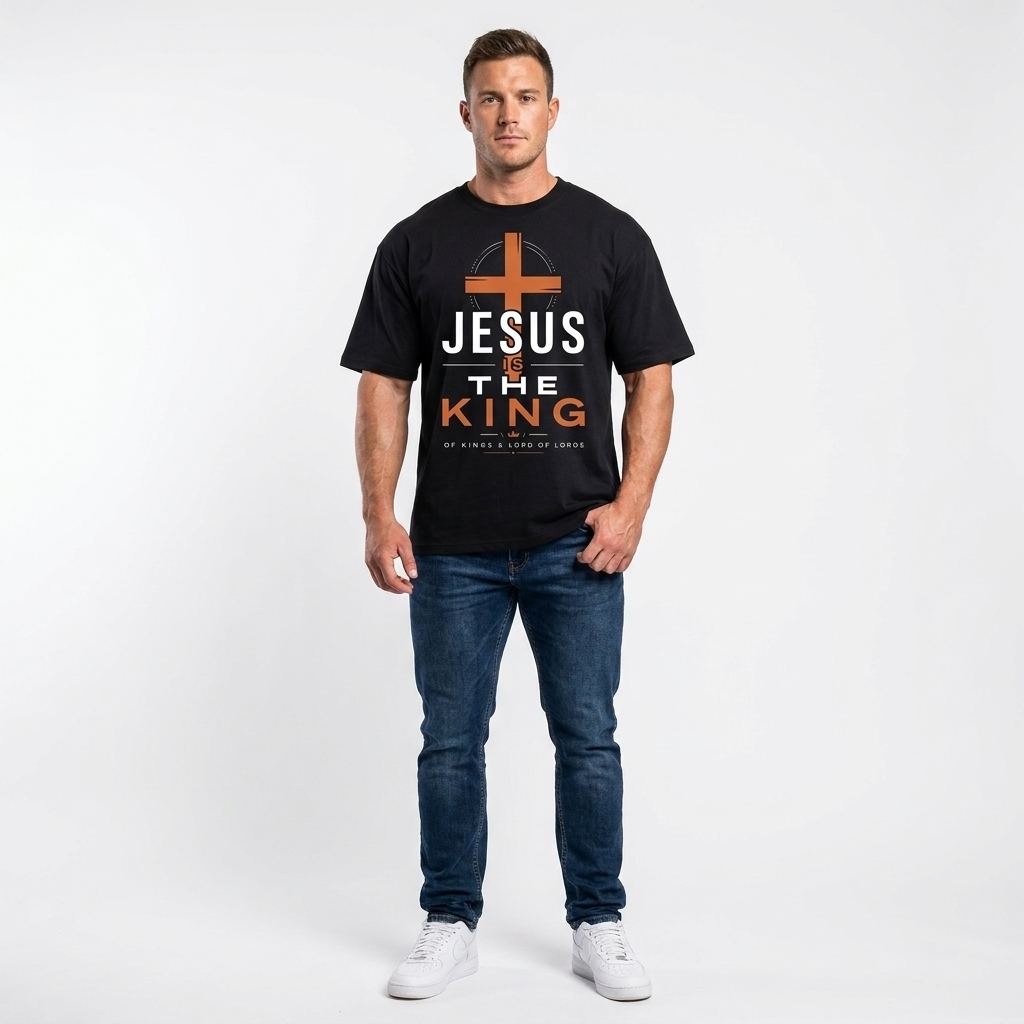 JESUS IS THE KING - Oversized Shirt