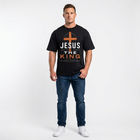 JESUS IS THE KING - Oversized Shirt