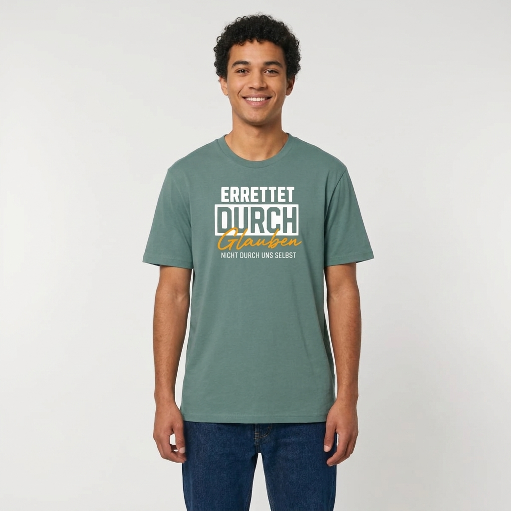 ERRETTET DURCH GLAUBEN – Regular Shirt