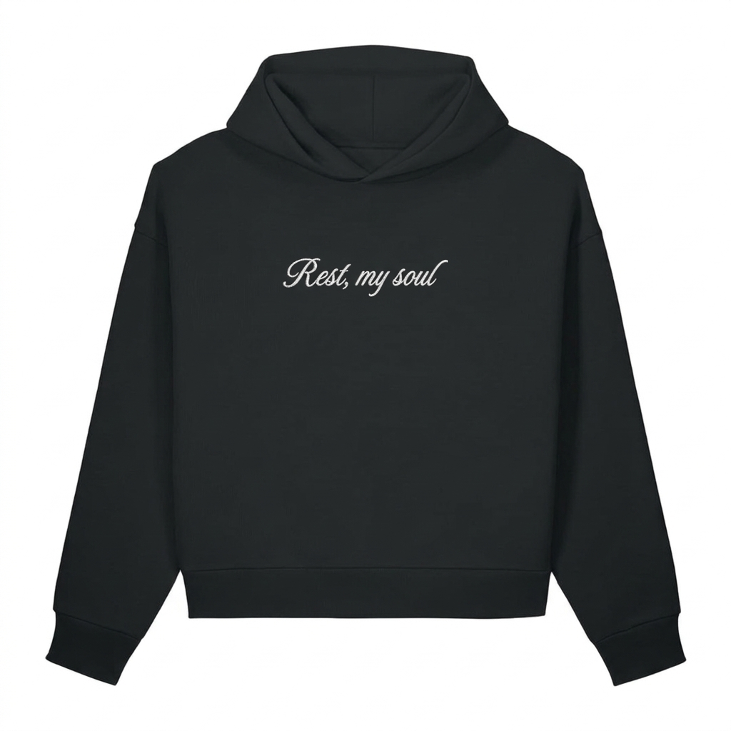 REST, MY SOUL - Oversized boxy Hoodie
