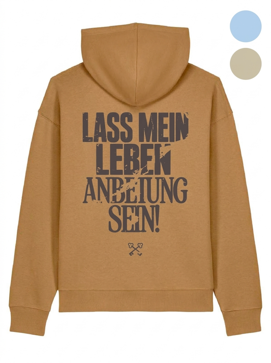 ANBETUNG DUNKLER PRINT - Hoodie Regular