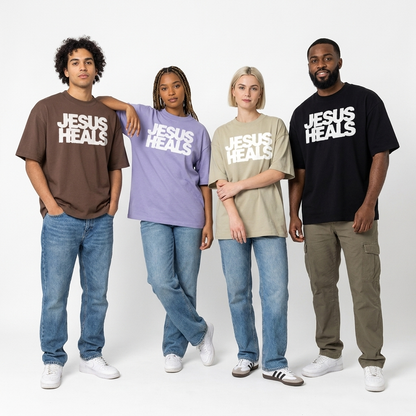 JESUS HEALS  - Oversized Shirt