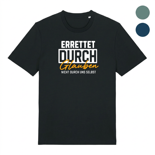 ERRETTET DURCH GLAUBEN – Regular Shirt